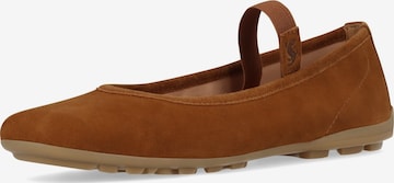 SALAMANDER Strap ballerina in Brown: front