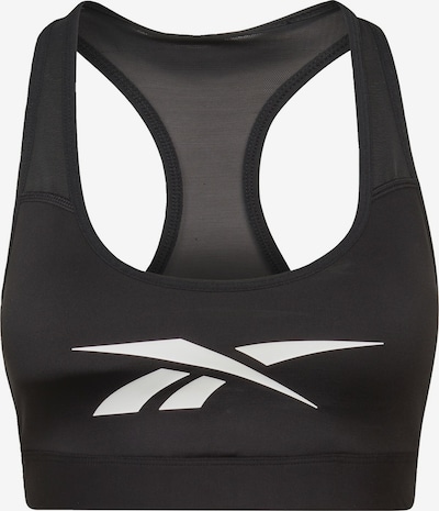 Reebok Soutien-gorge de sport en noir / blanc, Vue avec produit