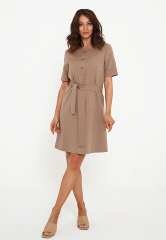 Awesome Apparel Kleid in Beige