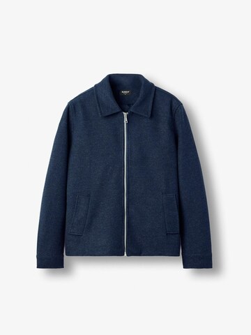 Burocs Between-Season Jacket 'Zipped' in Blue: front