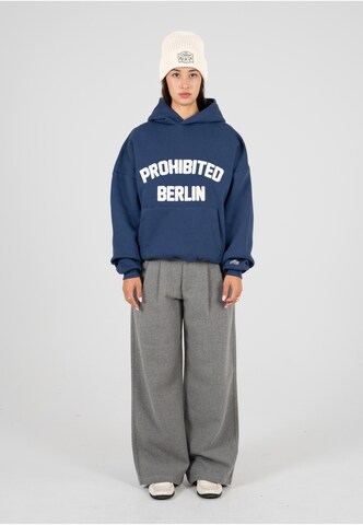 Sweat-shirt 'Berlin' Prohibited en bleu
