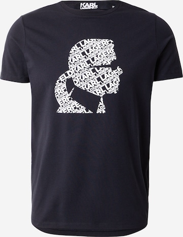 T-Shirt Karl Lagerfeld en bleu : devant