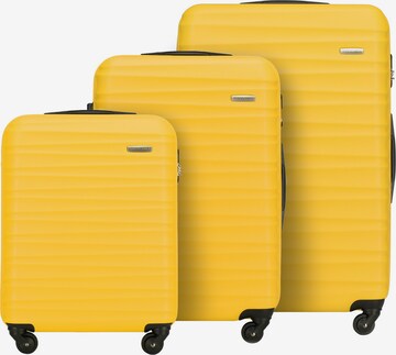 Ensemble de bagages 'GROOVE Line' Wittchen en jaune : devant