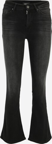 Only Petite Flared Jeans 'REA' in Zwart: voorkant