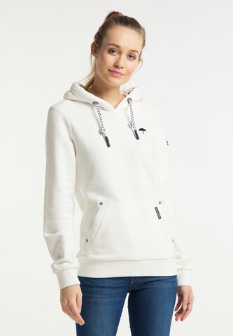 Schmuddelwedda Hoodie in Weiß: predná strana