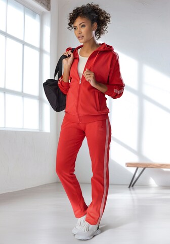 H.I.S Zip-Up Hoodie 'EM LBG' in Pink