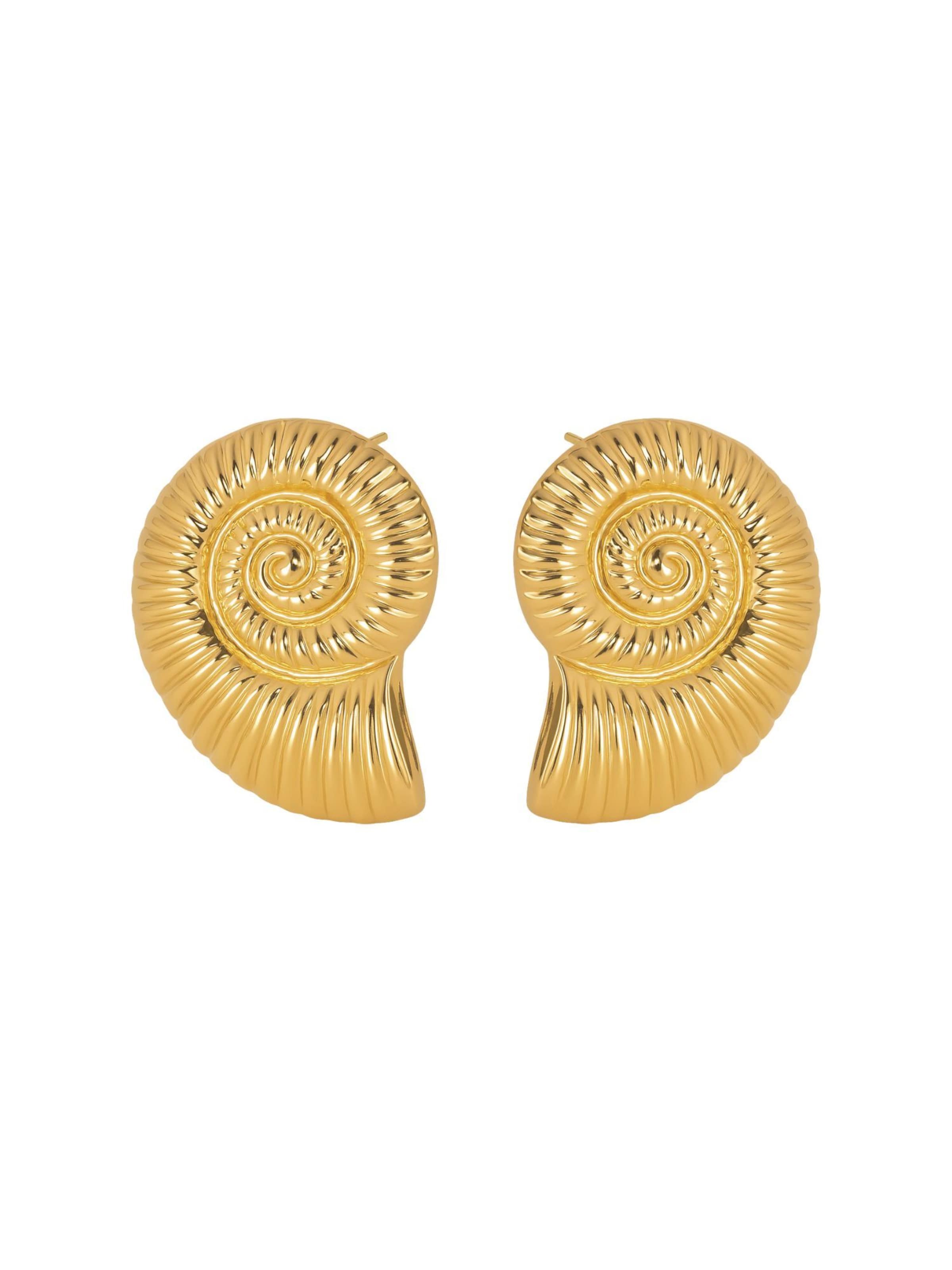 Boucles d'oreilles 'Velina' Heideman en or : devant