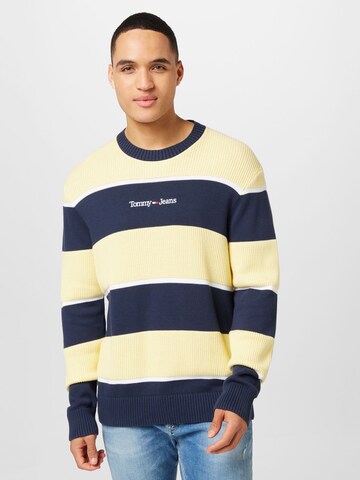 Tommy Jeans Trui in Blauw: voorkant