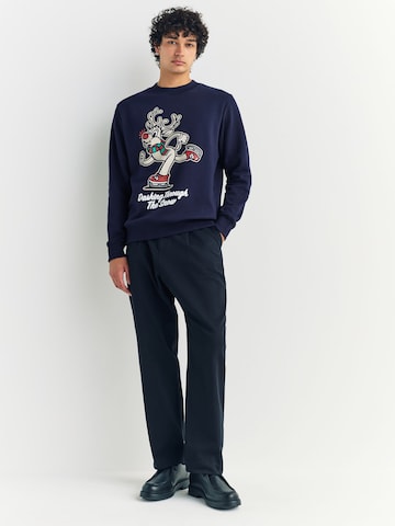 NextSweater majica - plava boja: prednji dio