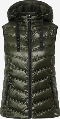 CECIL Vest in Green: front