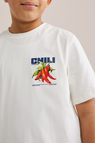 T-Shirt WE Fashion en blanc