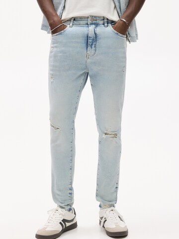 Pull&Bear Slimfit Farkut värissä sininen: etupuoli