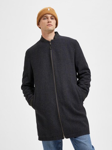 SELECTED HOMME Between-seasons coat 'Paris' in Blue