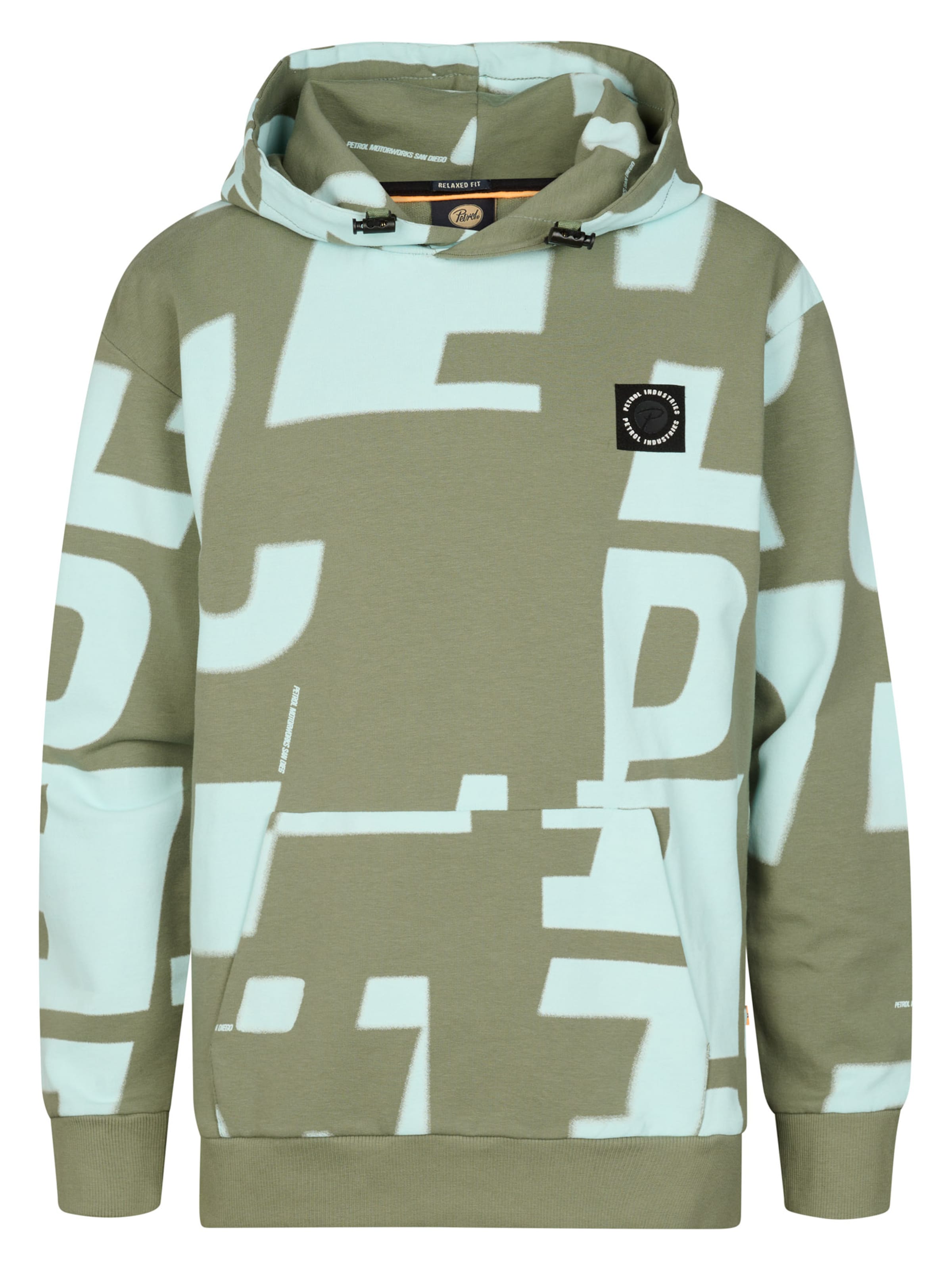 Petrol Industries Sweatshirt in Green: front