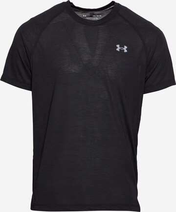 Tricou funcțional 'Streaker' de la UNDER ARMOUR pe negru: față