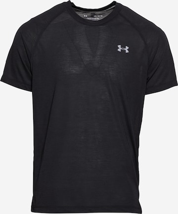 UNDER ARMOUR - Camiseta funcional 'Streaker' en negro: frente