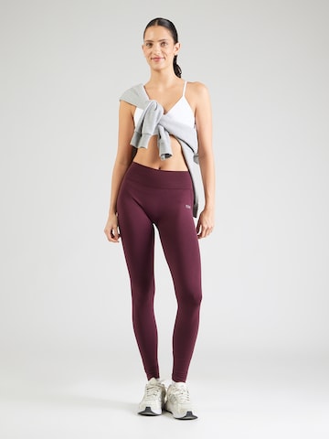ICANIWILL Skinny Športne hlače 'Smooth Seamless Tights W' | rdeča barva