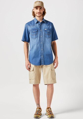 WRANGLER Regular fit Button Up Shirt in Blue