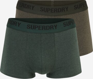 Superdry - Calzoncillo boxer en verde: frente