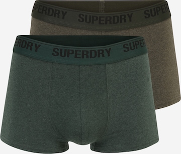 Boxers Superdry en vert : devant