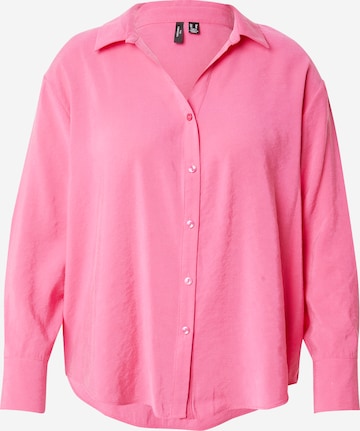 Vero Moda Curve Bluse 'VMQUEENY' i pink: forside