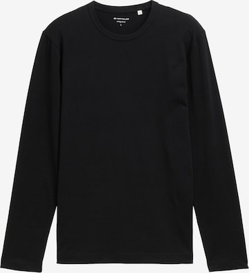 TOM TAILOR Shirt in Black: front