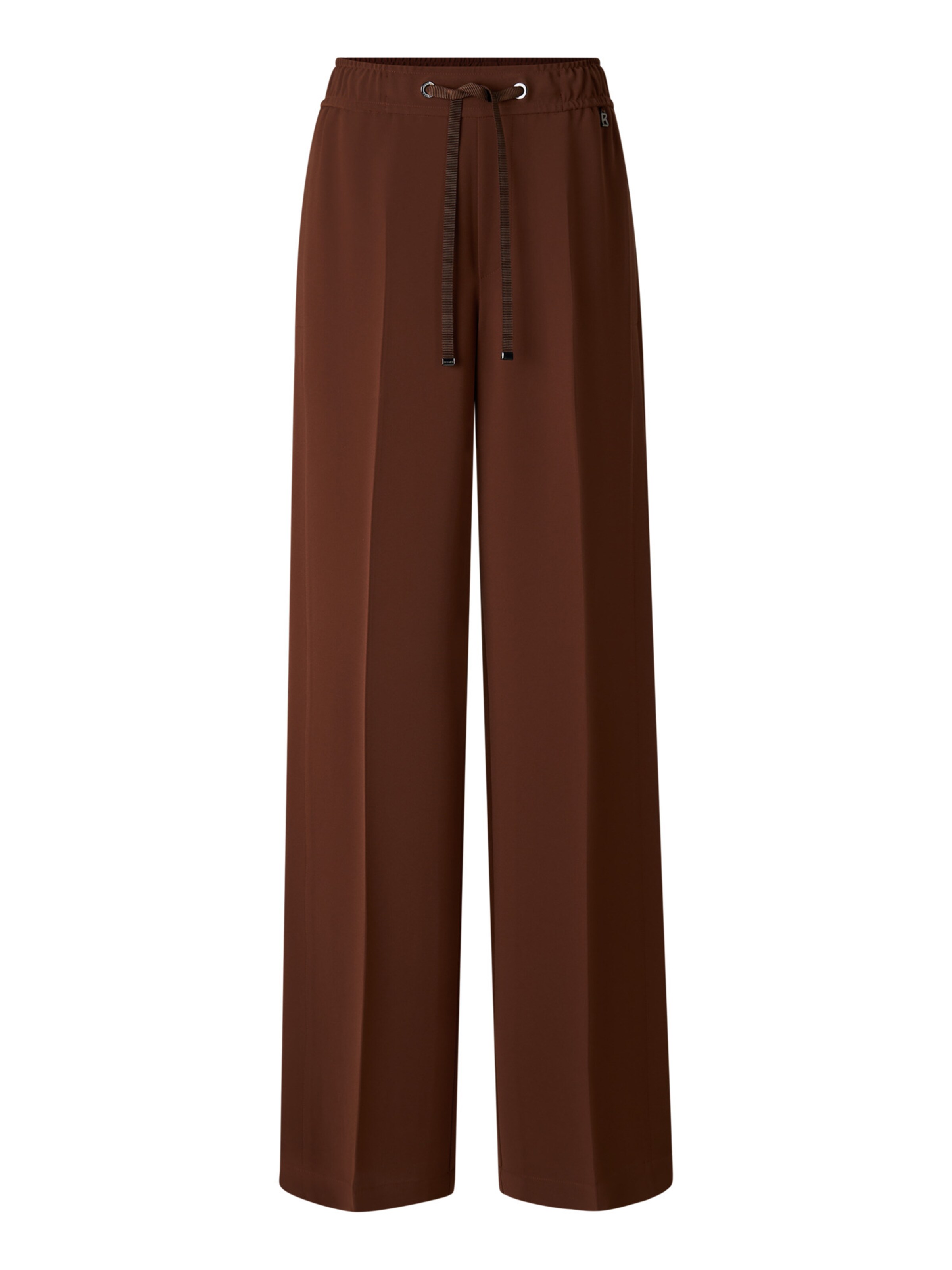 BOGNER Pleated Pants 'Enny' in Brown: front