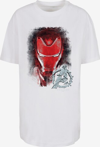 F4NT4STIC T-Shirt 'Marvel Avengers Endgame Iron Man' in Weiß: predná strana