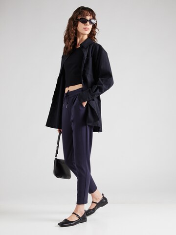 VERO MODA Конический (Tapered) Брюки со складками 'Eva' в Синий