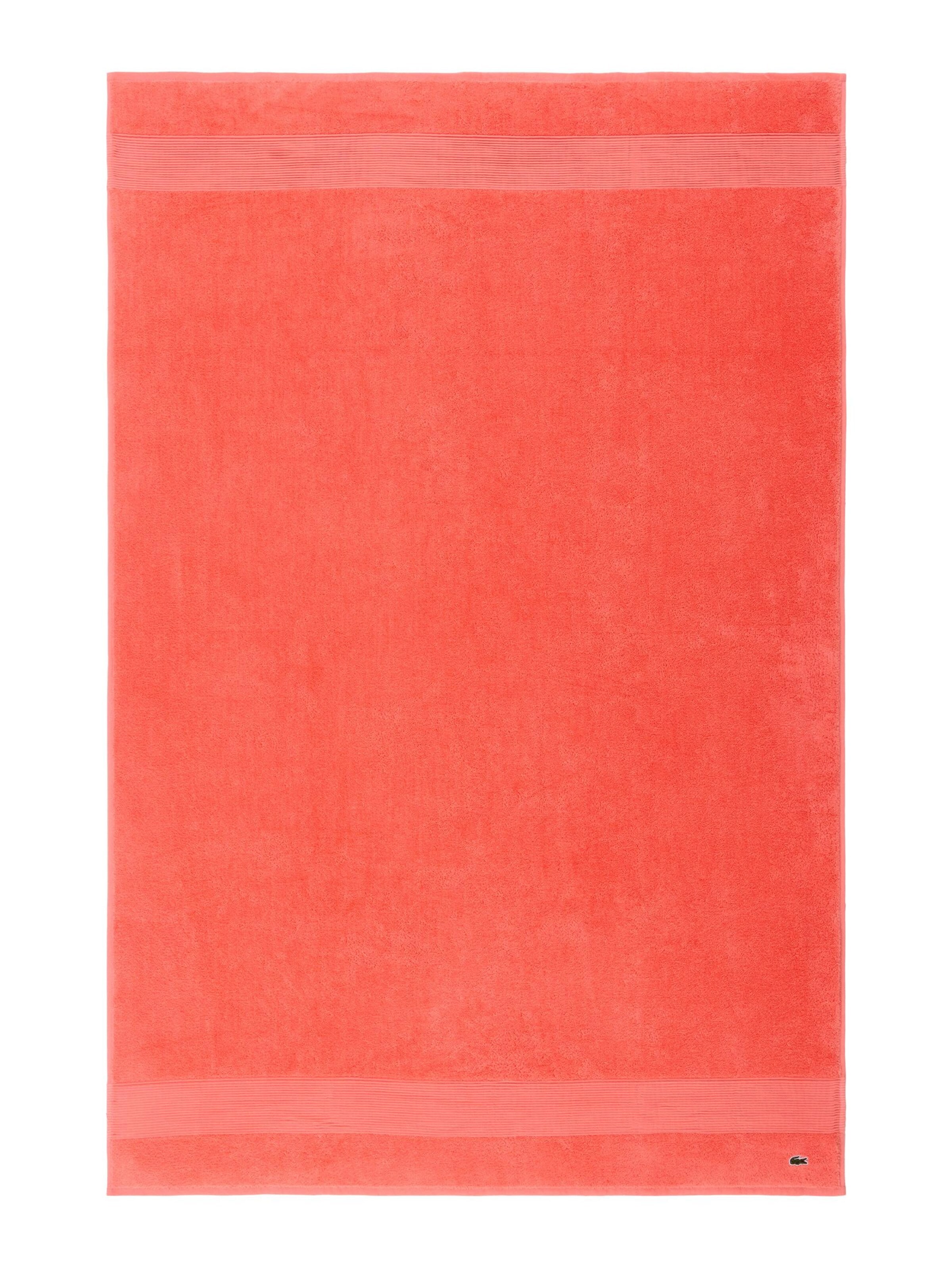 LACOSTE Handtuch 'LLECROCO'‌ in Orange: Vorderseite
