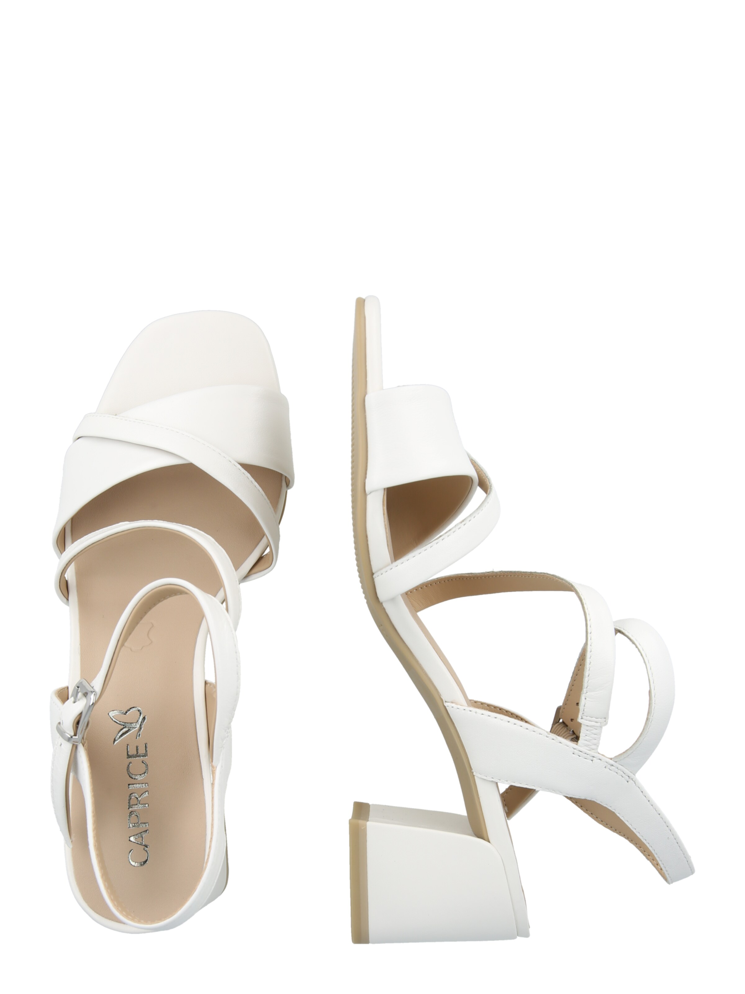 CAPRICE Pántos szandál - fehér