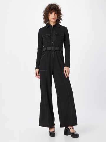 Warehouse Jumpsuit in Zwart: voorkant