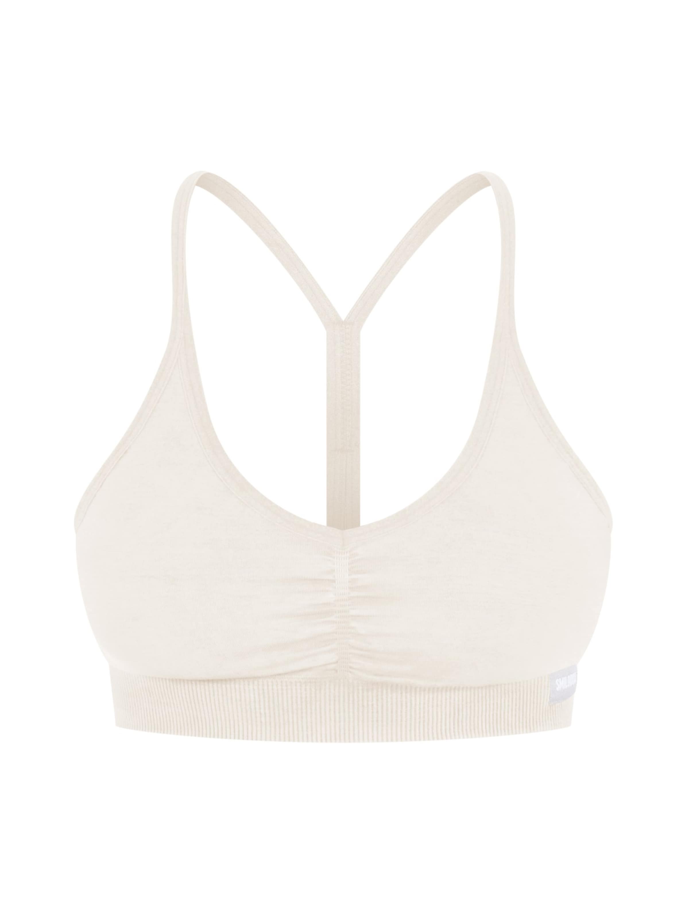 Soutien-gorge de sport Smilodox en beige : devant