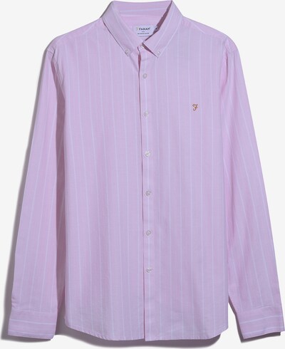 Camicia 'Brewer' FARAH di colore cognac / rosa chiaro / bianco, Visualizzazione prodotti