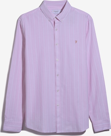 FARAH Button Up Shirt 'Brewer' in Pink: front