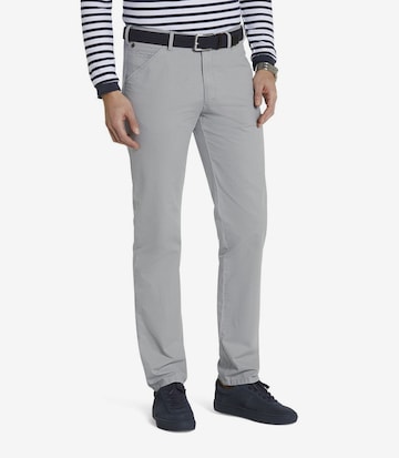 MEYER Slim fit Chino Pants 'Chicago' in Grey: front
