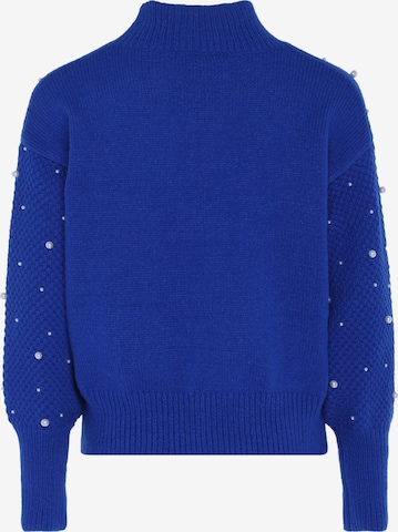 Pullover di faina in blu