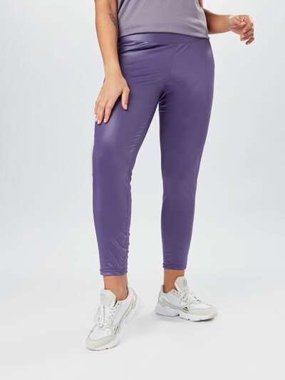 Urban Classics Leggings in de kleur Donkerlila / Lila gemêleerd, Modelweergave