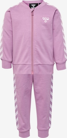 Hummel Sports Suit in Purple: front