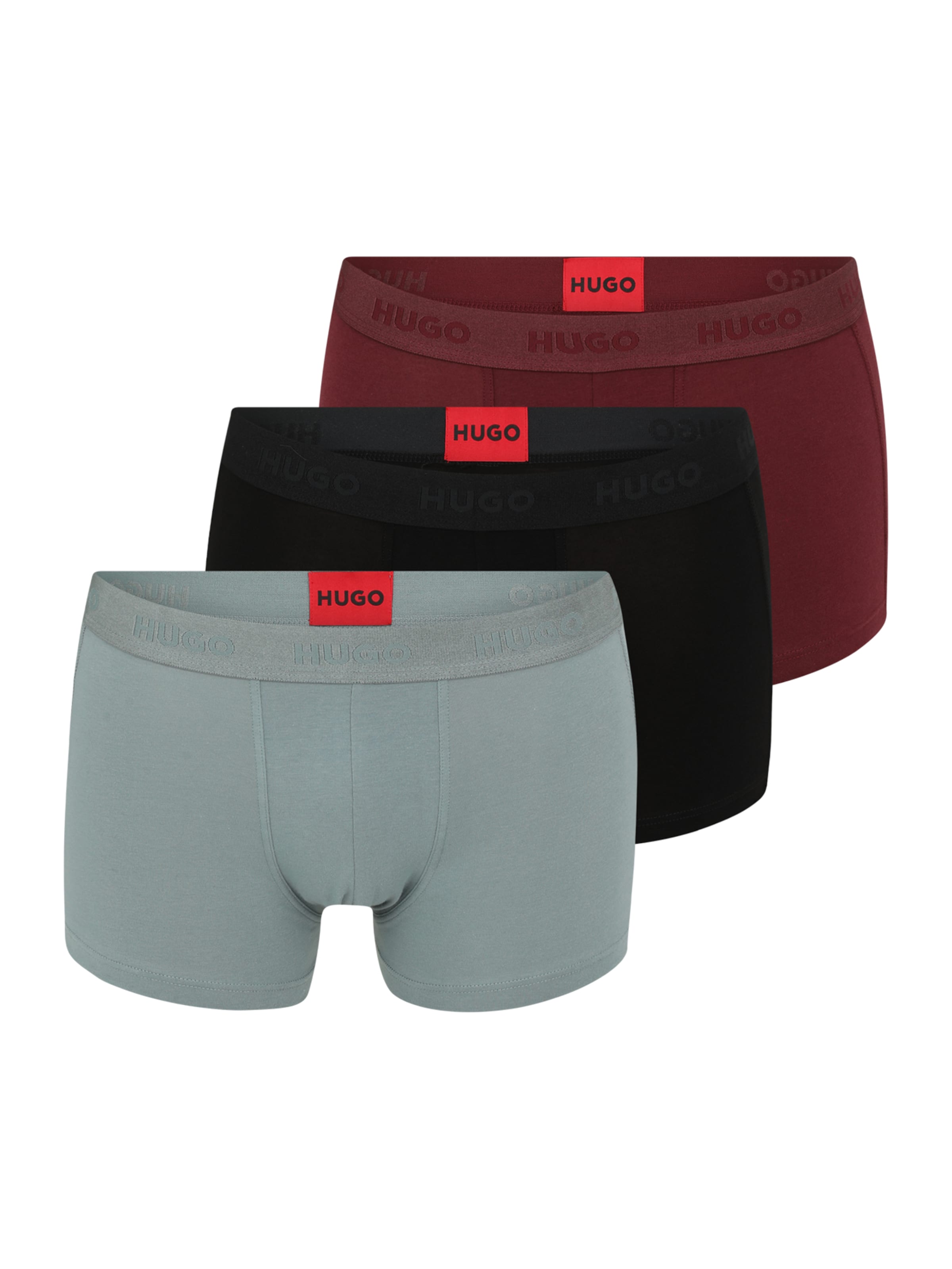 füstkék / sötétvörös / fekete HUGO Boxeralsók, Termék nézet