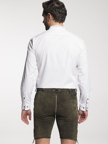 SPIETH & WENSKY Regular Fit Trachtenhemd 'Danton' in Weiß