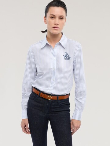Trussardi - Blusa en azul: frente