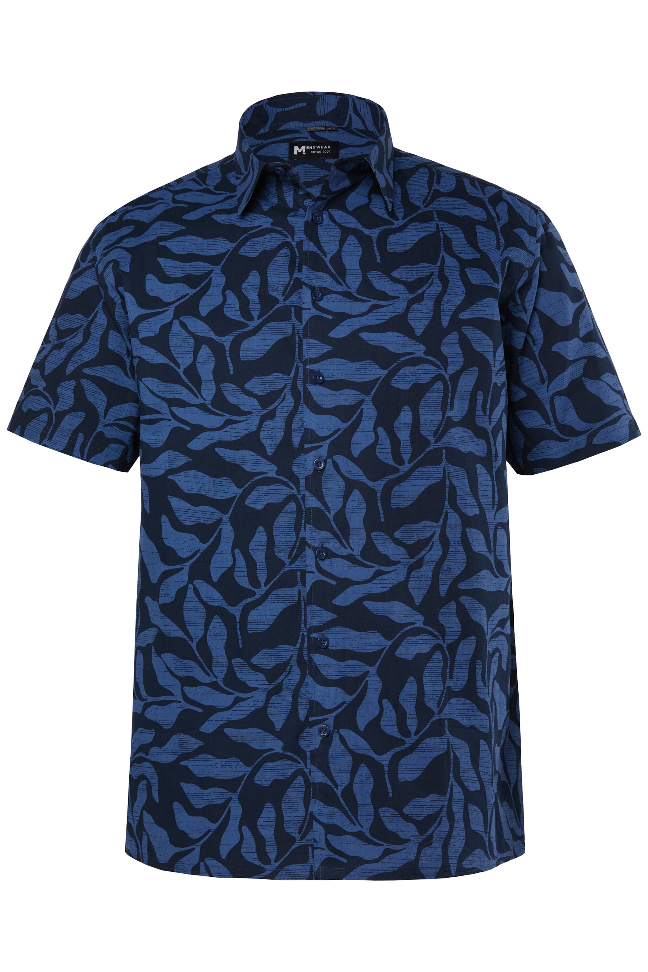 Men Plus Comfort Fit Hemd in Blau: Vorderseite