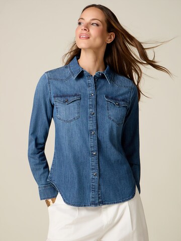 oltre Blouse in Blauw