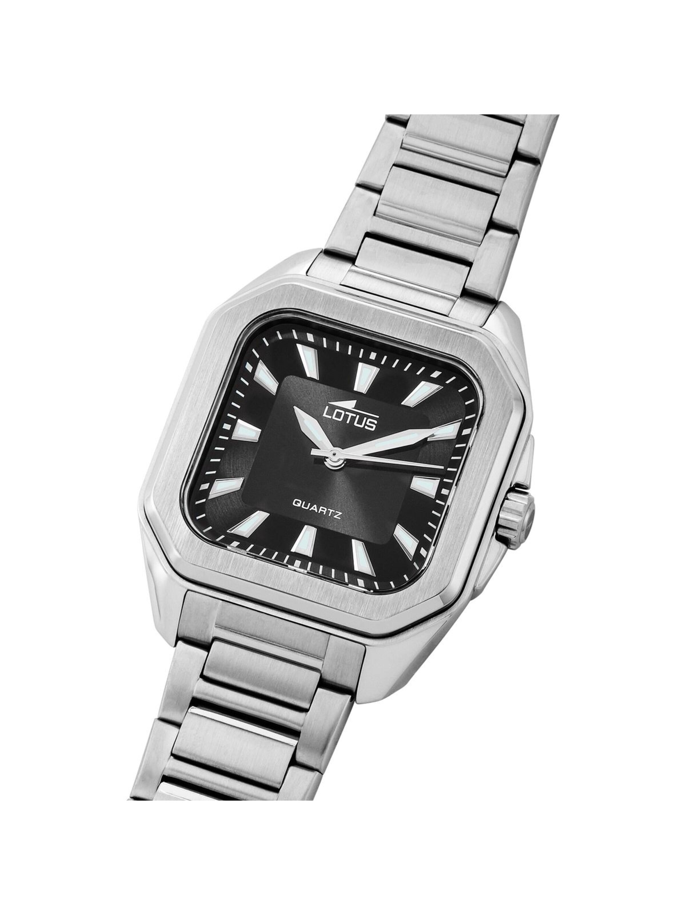 Lotus Analoog horloge 'Lotus - Watch Square Series - Quartz watch movement - Watch case width: 35 mm' in Zwart