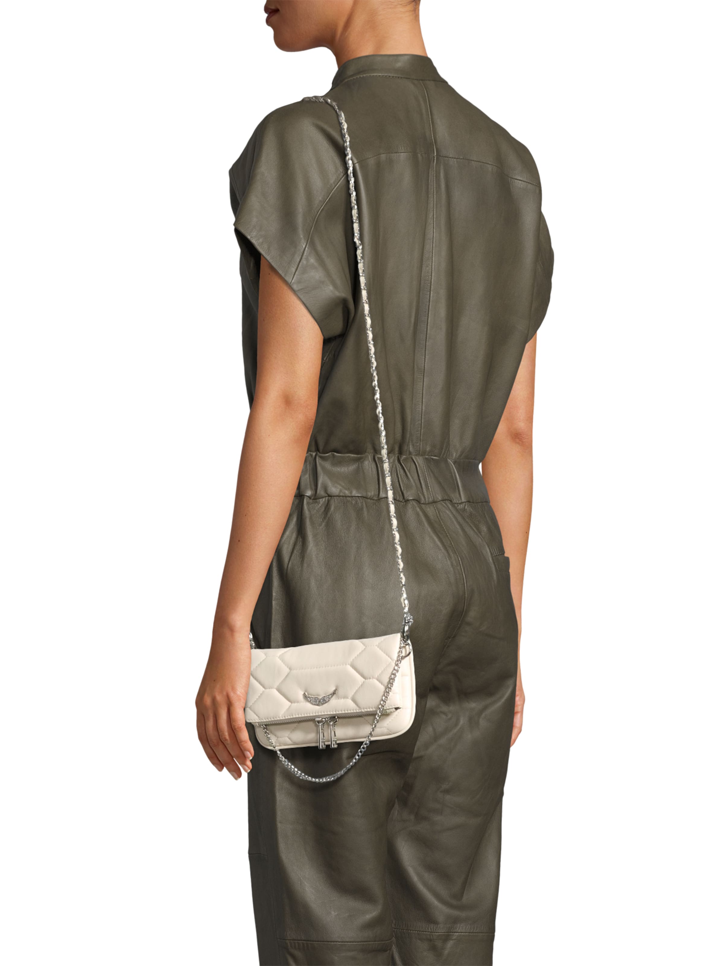 Zadig & Voltaire Taška přes rameno 'ROCK' – bílá