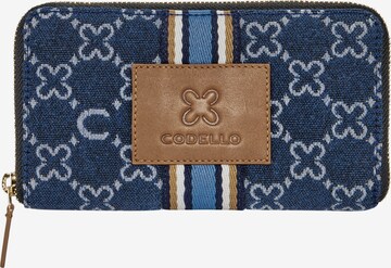 CODELLO Wallet in Blue: front