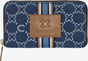 CODELLO Wallet in Blue: front