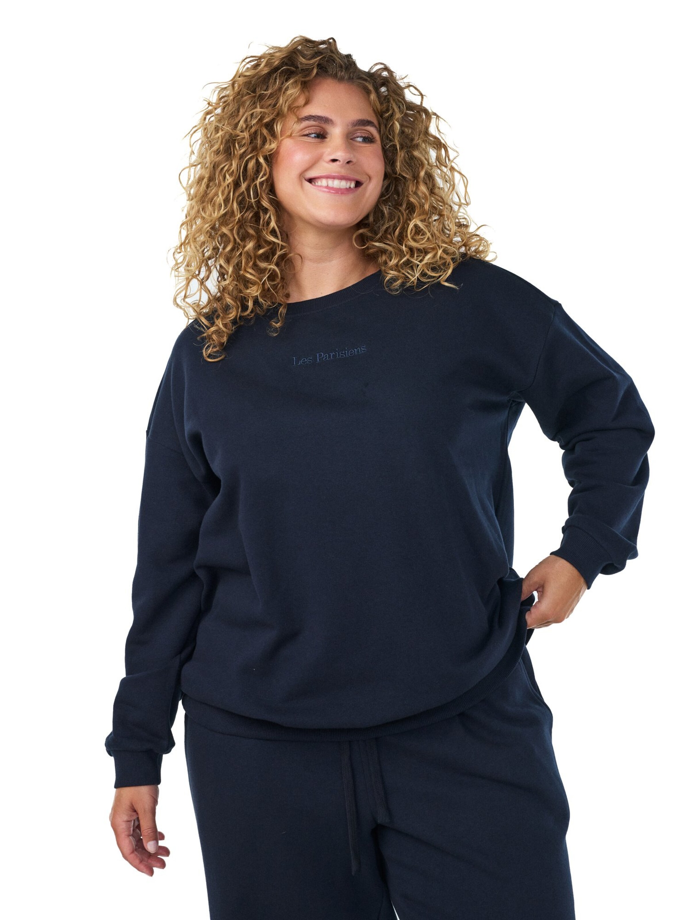ZizziSweater majica 'RIKKE' - plava boja: prednji dio