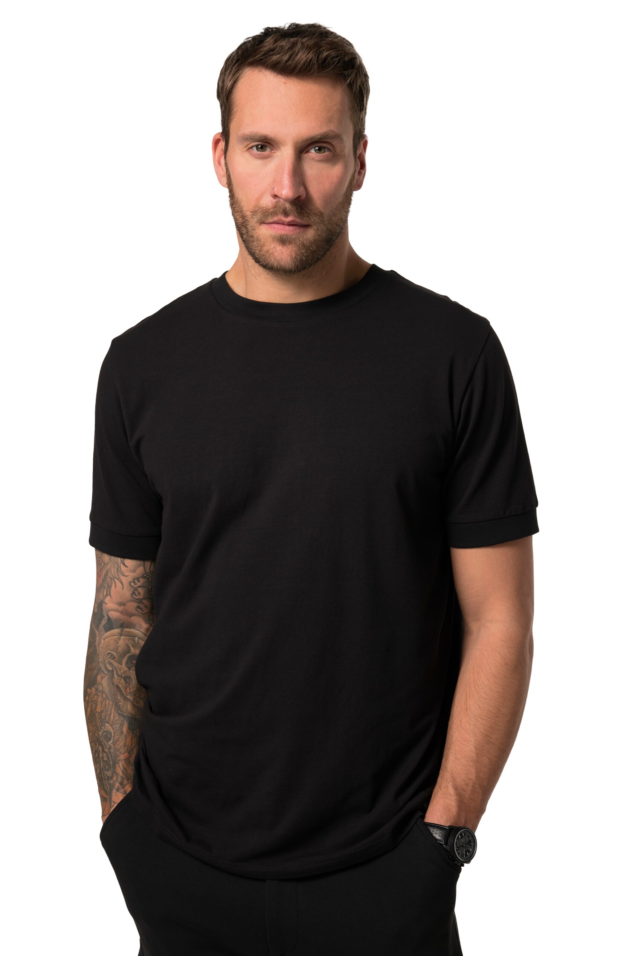 JP1880 Shirt in Black: front